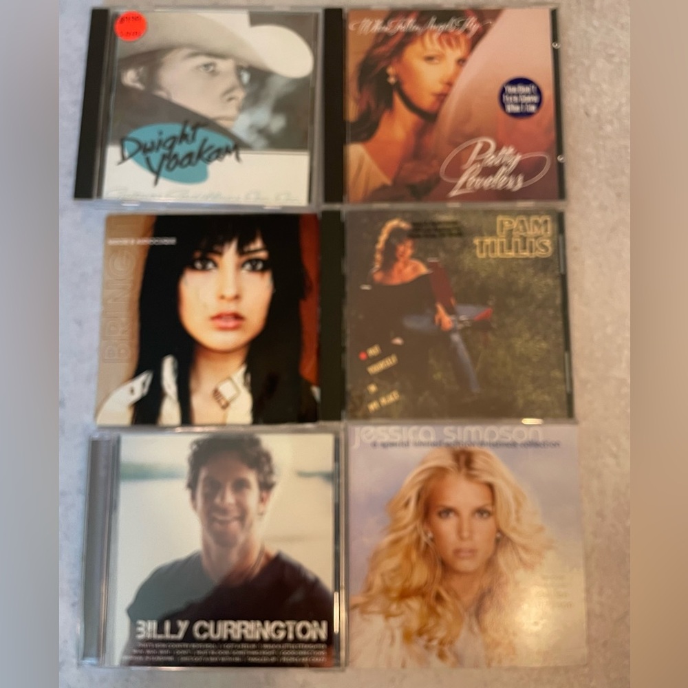 Country Music CD Lot/6 Vintage Yoakam Loveless Gillis Simpson
